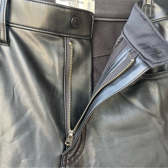 Abercrombie & Fitch Faux Leather Pants - Picture 8 of 10